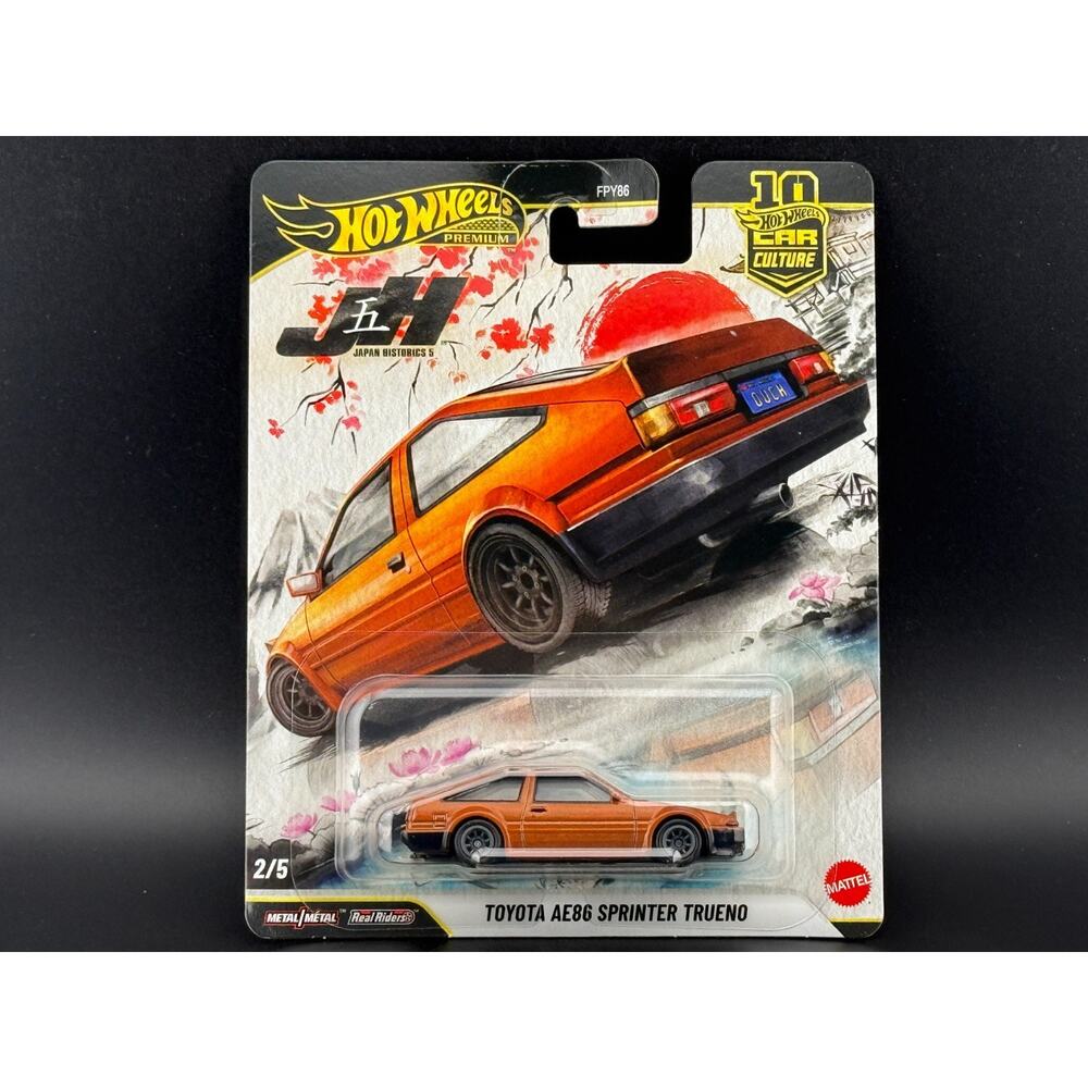 Hot Wheels Toyota AE86 Sprinter Trueno Japan Historics 5 Premium